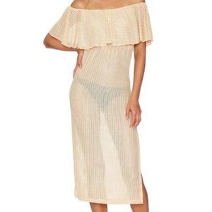 NEW Revolve Clothing Elle Jay Cori Off The Shoulder Beach Dress Cover Up L Space